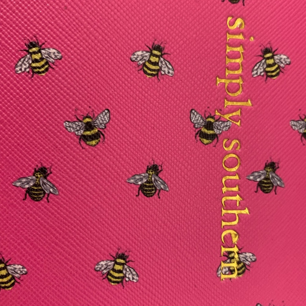 SS wristlet; bee print